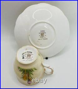 Rare Antique Royal Albert Crocus Bone China Coffee Duo 1931 Reg 769206