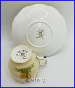 Rare Antique Royal Albert Crocus Bone China Coffee Duo 1931 Reg 769206