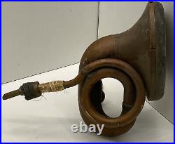 Rare Antique Rubes Brass Right hand? Automotive Horn Early? 1900s