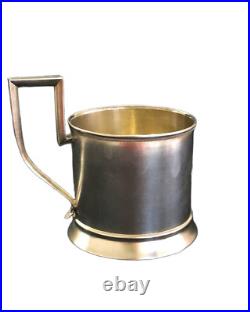 Rare Antique Russian 84 Silver Podstakannik Tea Holder Early 1900s 106g