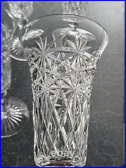 Rare Antique Set of 6 Stuart Crystal 1920's 7 Champagne Flutes Glasses Rare Antique Set of 6 Stuart Crystal 1920's 7 Champagne Flutes Glasses