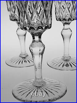 Rare Antique Set of 6 Stuart Crystal 1920's 7 Champagne Flutes Glasses Rare Antique Set of 6 Stuart Crystal 1920's 7 Champagne Flutes Glasses