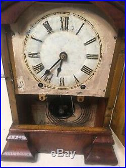 Rare Antique Seth Thomas Arch Parlor Shelf Mantle Clock Early Plymouth Movement