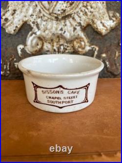 Rare Antique Sisson's Café Southport Dish Chapel St, Southport, c. Early 1900