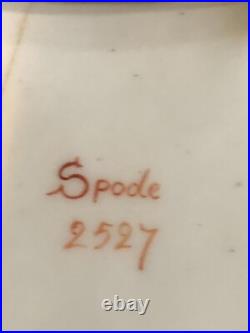 Rare Antique Spode 2527 Porcelain Teapot Staples Repair Early 19th Century