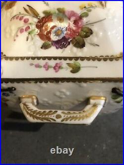 Rare Antique Spode 2527 Porcelain Teapot & Sugar Bowl Staples Early 19th Century