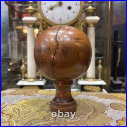 Rare Antique Stair Ball From Country House Early 19th Century Light Wood