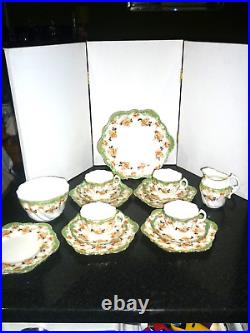 Rare Antique Star The Paragon 17 piece part tea set 1912/19