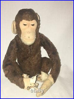 Rare Antique Steiff Monkey Very Early 1900s