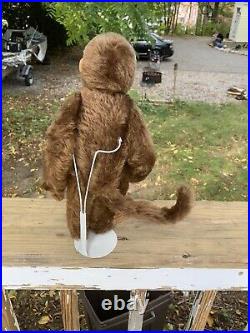 Rare Antique Steiff Monkey W Blank Button Very Early 1900s 100% Mohair Remains