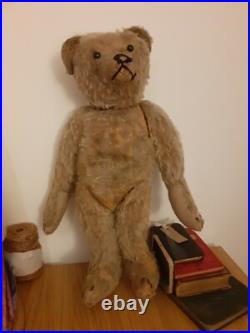 Rare Antique Strunz bear Early German jointed Mohair Teddy Bear long arms