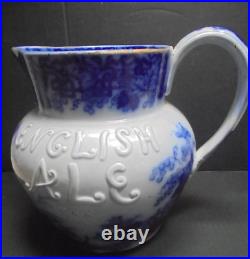 Rare Antique Victorian 1846 John Knight Early Foley English Ale Old Beer Jug