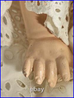 Rare, Antique / Vintage Composition 18 Century Baby Doll Chuckles, Early 1900