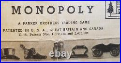 Rare Antique Vintage EARLY 1936 Monopoly Game