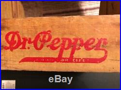 Rare! Antique Vintage Early Dr Pepper 10 2 4 Wood 6 Bottle Carrier Caddy
