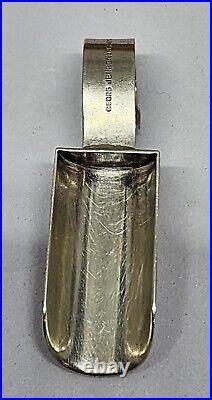 Rare Antique Vintage Early GEORG JENSEN Inc USA Sterling Silver Salt Sugar Spoon