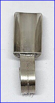 Rare Antique Vintage Early GEORG JENSEN Inc USA Sterling Silver Salt Sugar Spoon