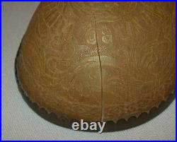 Rare Antique Vtg Early 19th C 1800s Folk Art Carved Ox Horn Cup Alvaro Ripalda