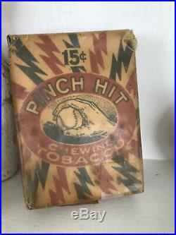Rare Antique Vtg Sealed Bag Early 10s-20s PINCH HIT Baseball Tobacco Pack NOS