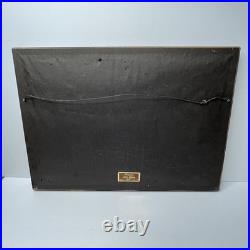 Rare Antique WW1 Aviation Photograph Early Biplane Pilot In Cockpit Framed