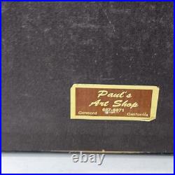 Rare Antique WW1 Aviation Photograph Early Biplane Pilot In Cockpit Framed