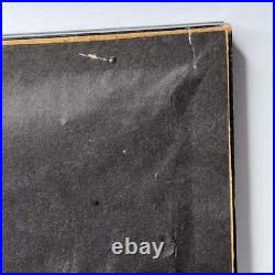 Rare Antique WW1 Aviation Photograph Early Biplane Pilot In Cockpit Framed