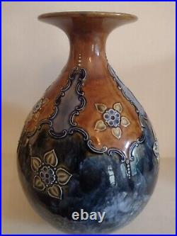 Rare Antique c1912 Royal Doulton Glazed Vase. Signed B. Harman. Full backstamped