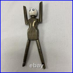 Rare Antique sterling silver Dutch Doll sugar tongs 1927