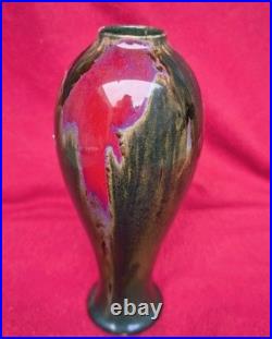 Rare Art Crafts Royal Doulton Flambe Vase 1910 Bone China England Antique Rare Art Crafts Royal Doulton Flambe Vase 1910 Bone China England Antique