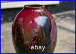Rare Art Crafts Royal Doulton Flambe Vase 1910 Bone China England Antique