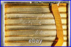 Rare Art Deco Antique Asian Siam Silver Black Red Enamel Cigarette Case