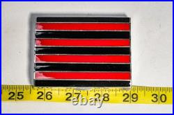 Rare Art Deco Antique Asian Siam Silver Black Red Enamel Cigarette Case