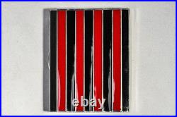 Rare Art Deco Antique Asian Siam Silver Black Red Enamel Cigarette Case