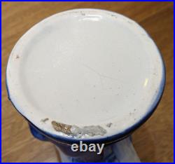 Rare Blue Toby Jug English Staffordshire Pearlware Antique Early 19th Century