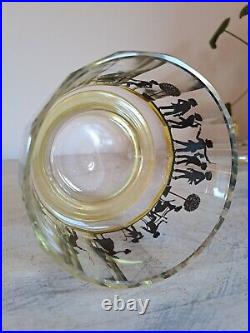 Rare Bohemian Glass Jar By Adolf Beckert, Art Deco Glass, Vintage Antique Glass Rare Bohemian Glass Jar By Adolf Beckert, Art Deco Glass, Vintage Antique Glass
