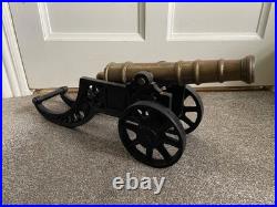 Rare Brass And Cast Iron Late 19th Early 20th Century Signal Cannon