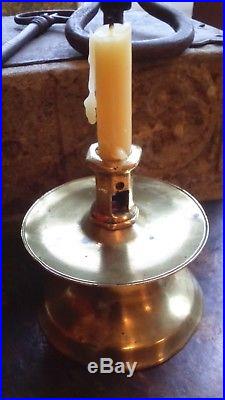 Rare Brass Capstan Candle Stick c1550 Early Tudor Elizabethan 16th 17th