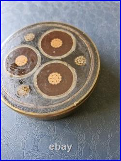 Rare Brass Early 20th Century Atlantic Power Cable Paper Weigt By Henley London