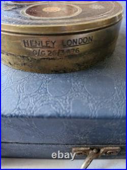 Rare Brass Early 20th Century Atlantic Power Cable Paper Weigt By Henley London