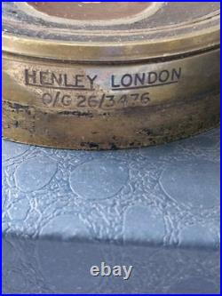 Rare Brass Early 20th Century Atlantic Power Cable Paper Weigt By Henley London