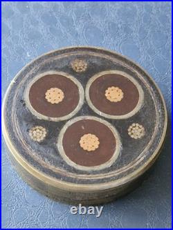 Rare Brass Early 20th Century Atlantic Power Cable Paper Weigt By Henley London