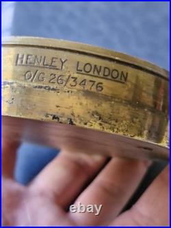 Rare Brass Early 20th Century Atlantic Power Cable Paper Weigt By Henley London