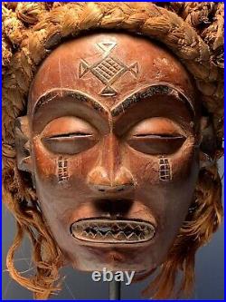 Rare CHOKWE mwana pwo mask Angola early 20th century ethnographic tribal art
