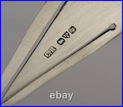 Rare Charles Horner Sterling Silver Green Early Celluloid Bookmark Chester 1924