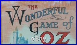 Rare Colorful Antique 1921 Wonderful Game Of Oz Game Board Early Wizard Of Oz