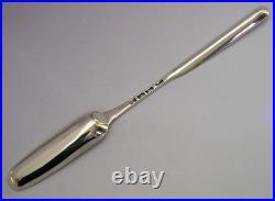 Rare Early 1760 Engish Georgian Solid Sterling Silver Marrow Scoop Antique