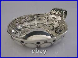Rare Early 1768 French Antique Solid Sterling Silver Wine Taster Barware