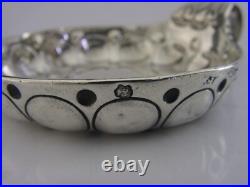 Rare Early 1768 French Antique Solid Sterling Silver Wine Taster Barware