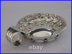 Rare Early 1768 French Antique Solid Sterling Silver Wine Taster Barware
