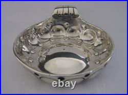 Rare Early 1768 French Antique Solid Sterling Silver Wine Taster Barware